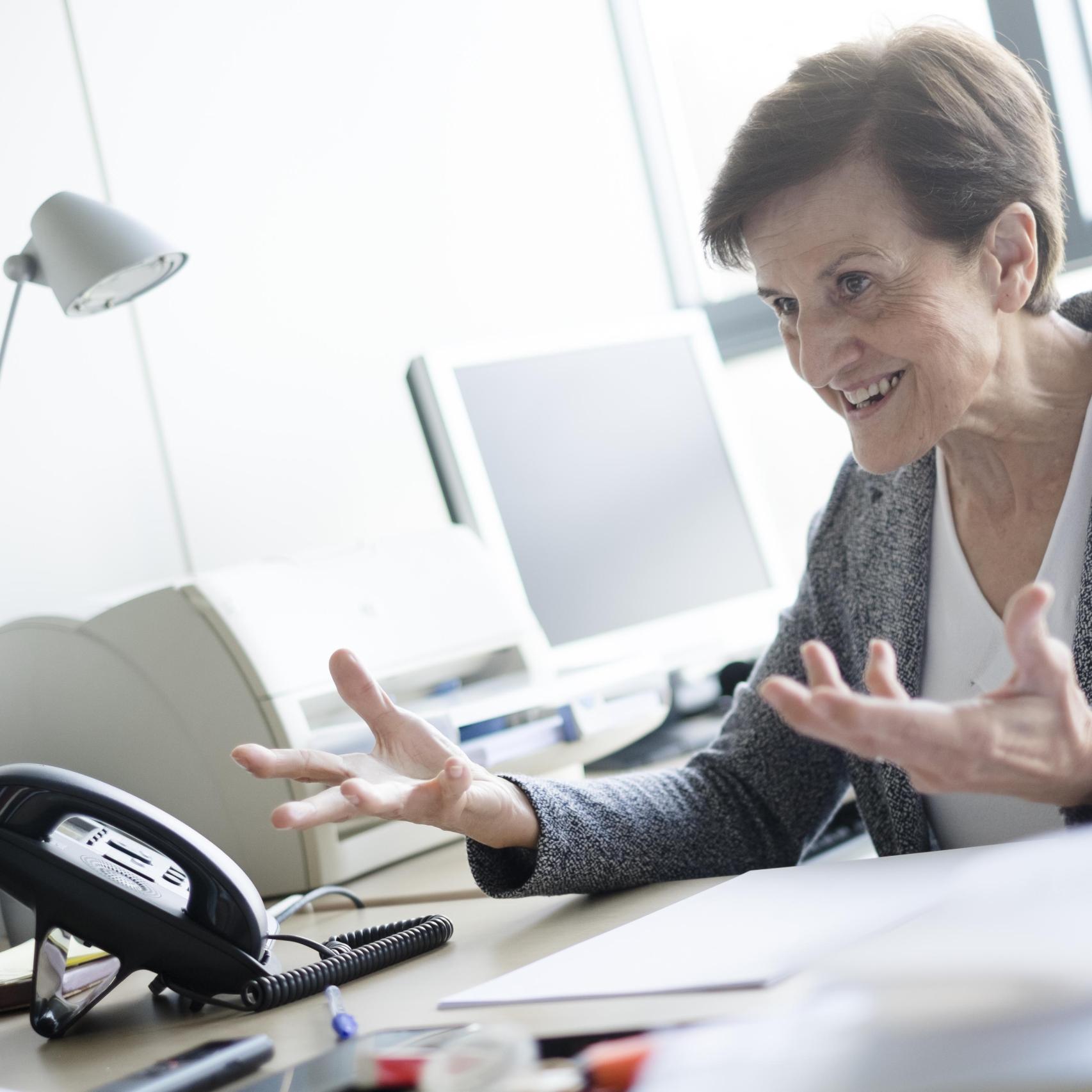 Adela Cortina, en su despacho de la Universidad de Valencia