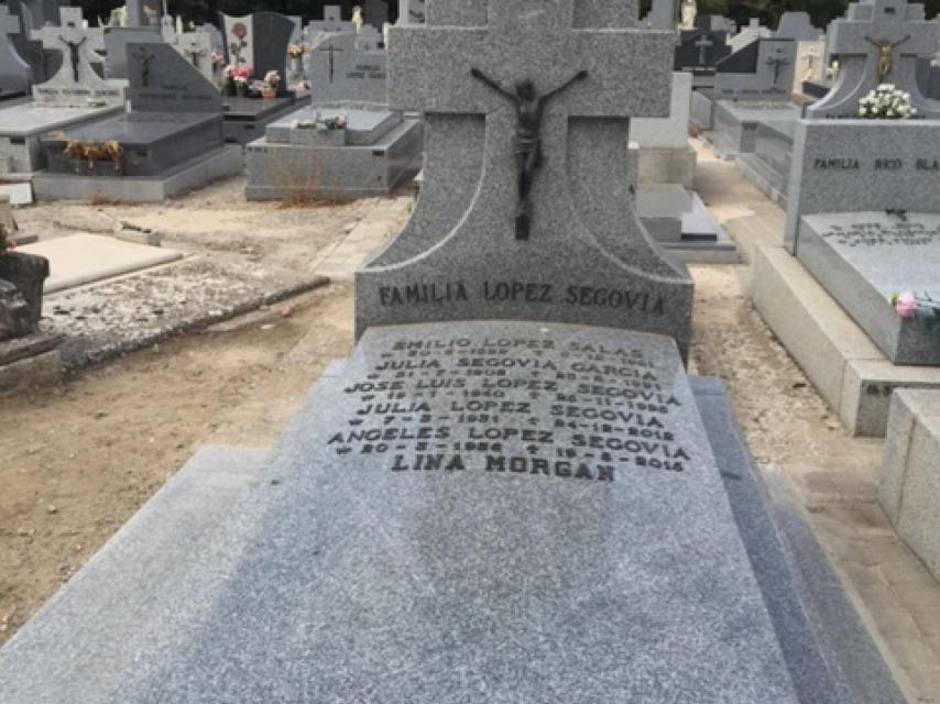 La tumba de Lina Morgan.