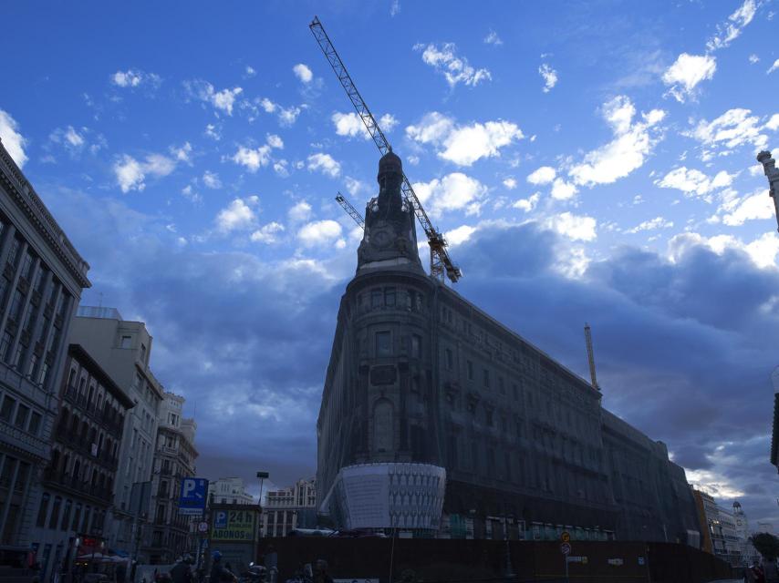Obras de construcción del complejo Canalejas.