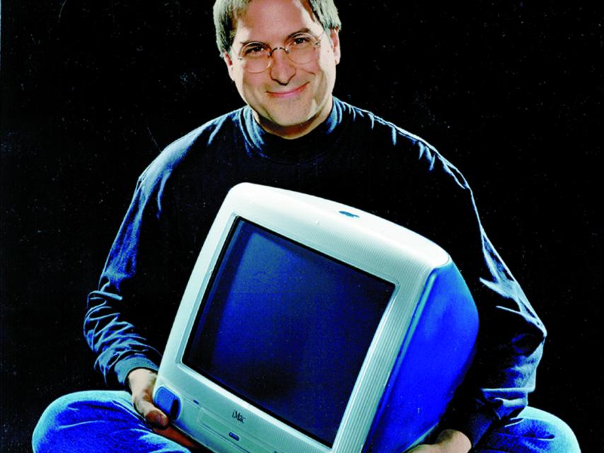 Dos iconos: Jobs y un iMac