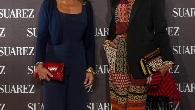 Cari Lapique y Naty Abascal en la inauguración de la joyería Suárez