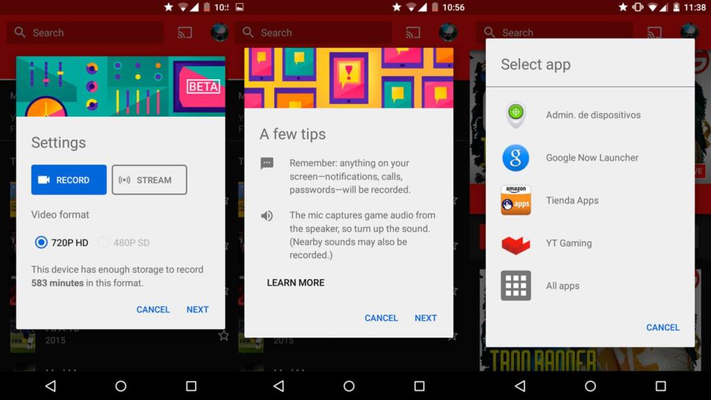 YouTube Gaming ya permite emitir desde Android [APK]