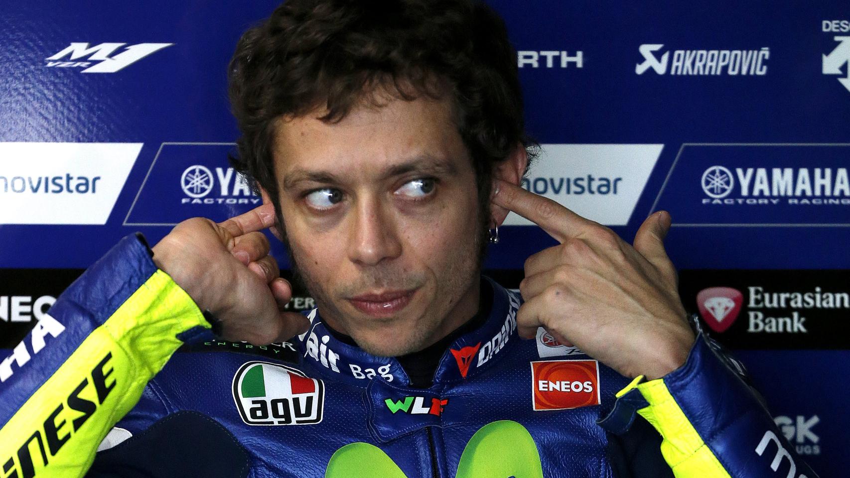 Rossi en el box de Phillip Island
