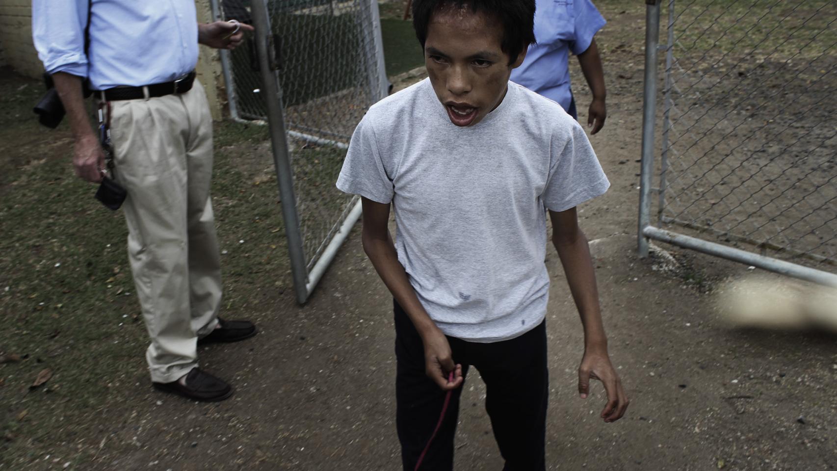 Francisco Tzoy en el centro donde vive.