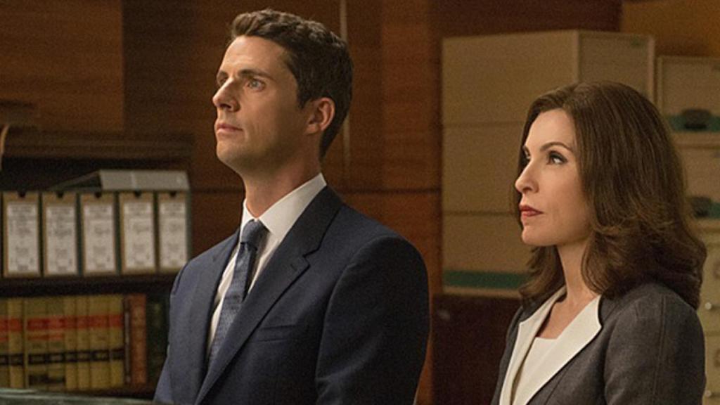 Finn y Alicia Florrick en 'The Good Wife'