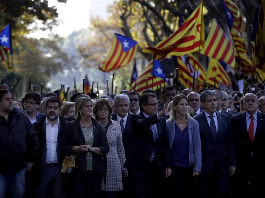 El presidente de la Generalidad, Artur Mas, durante un acto en Cataluña