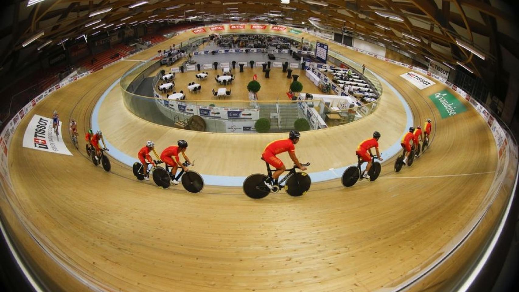 Velódromo de Grenchen, sede de los Europeos.