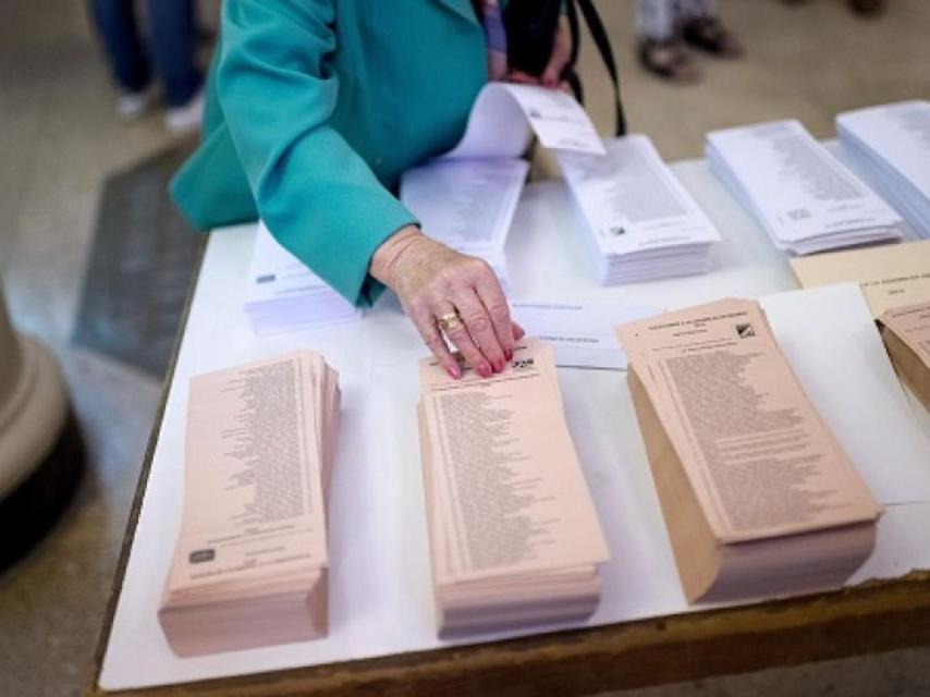 Papeletas electorales.