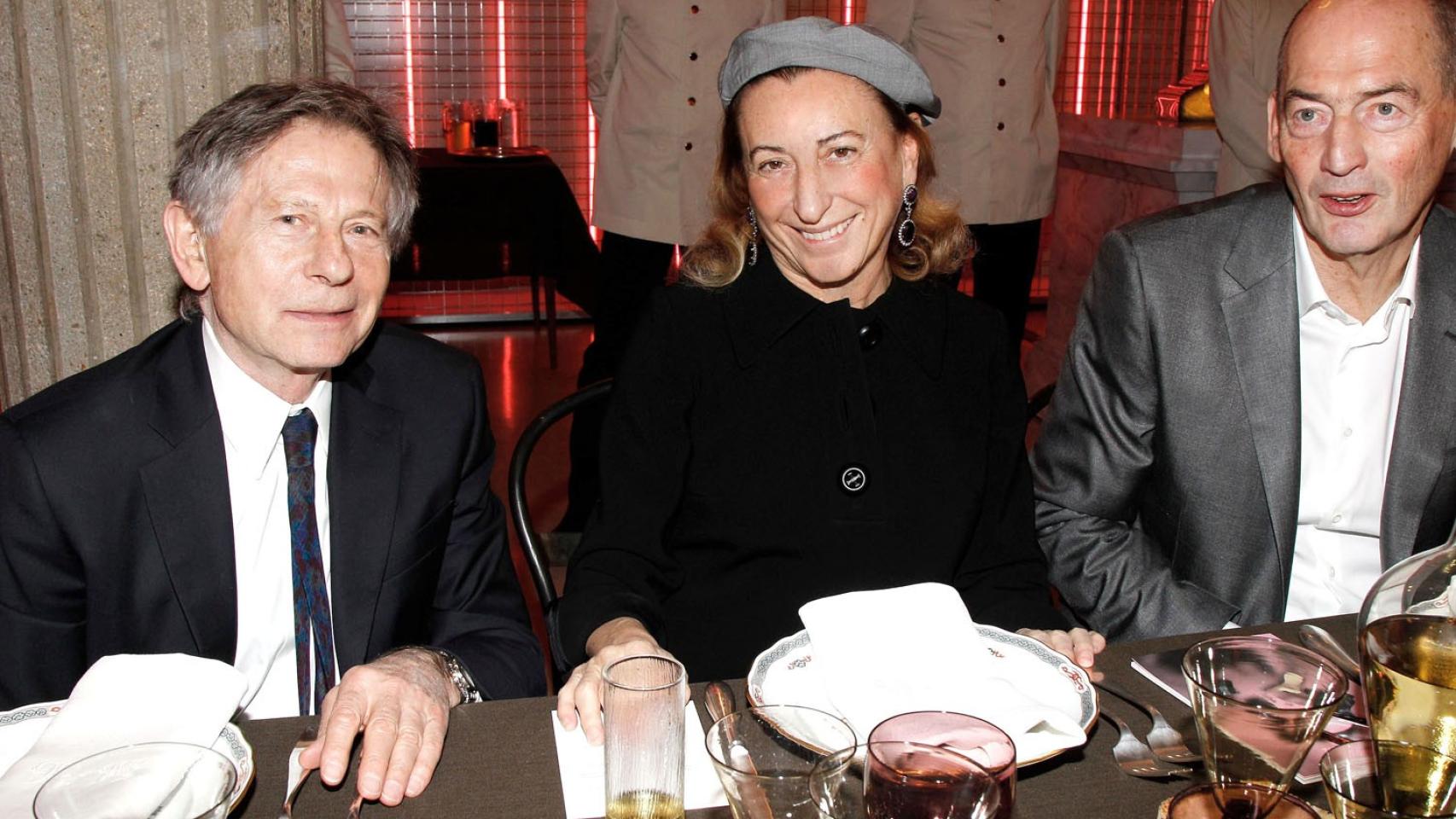 Miuccia Prada y Roman Polanski en 24h Museum esponzorizado por Prada