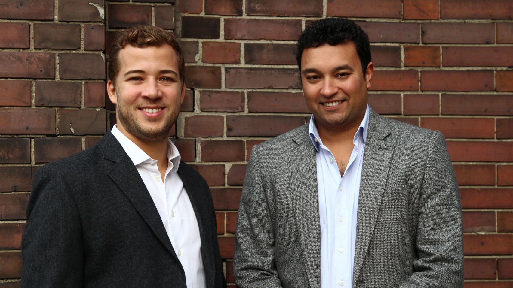 Francisco Sierra y el cofundador de Funding, Samir Desai.