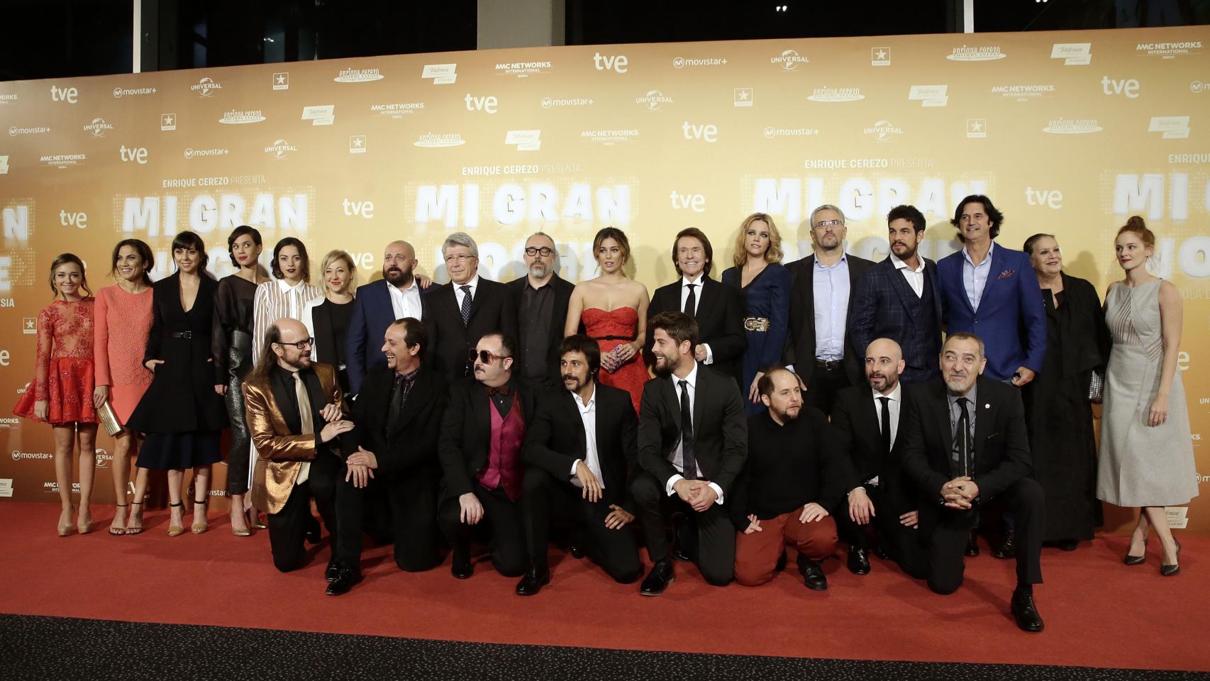 El equipo al completo de Mi Gran Noche