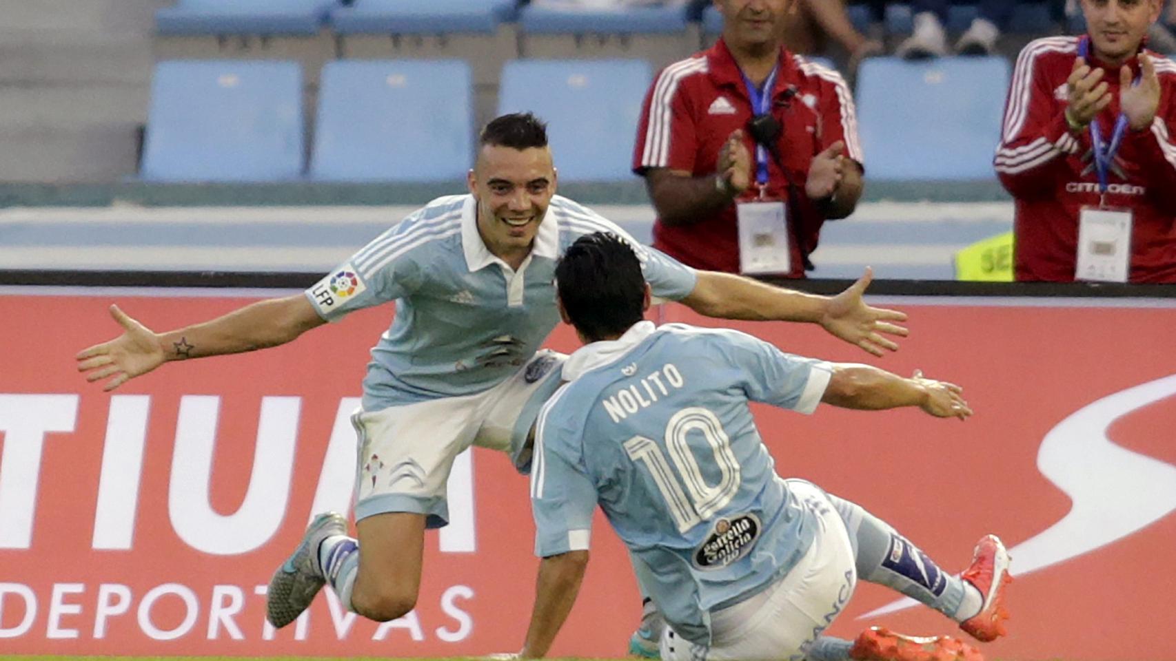 Iago Aspas y Nolito son la exitosa delantera celtiña.