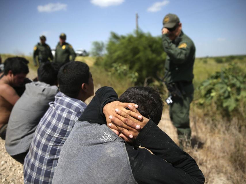 Emigrantes mexicanos detenidos en la frontera de Texas este año