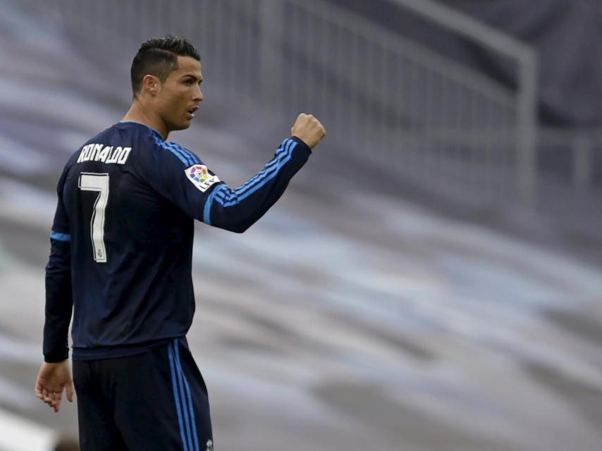 Cristiano Ronaldo celebra su gol.