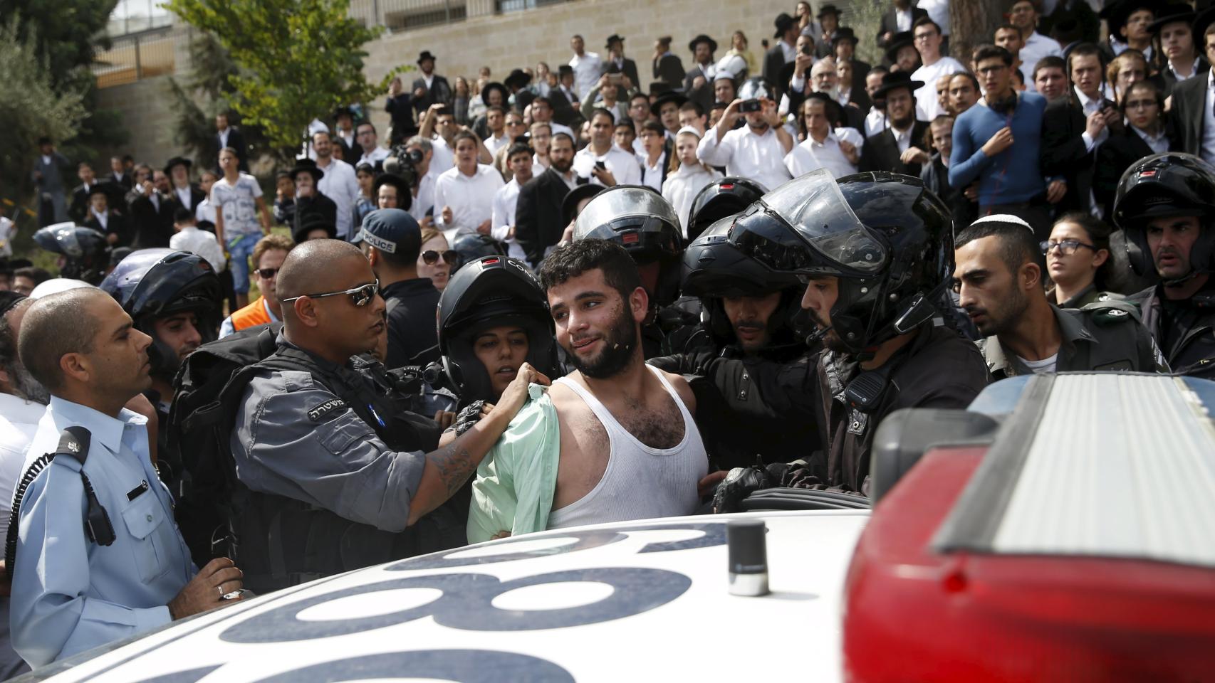 Un detenido sospechoso de apuñalar a un israelí.