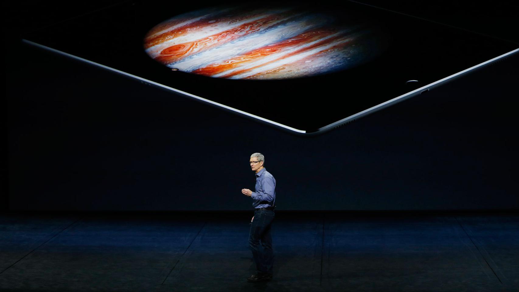 Tim Cook, en la presentación del iPad Pro