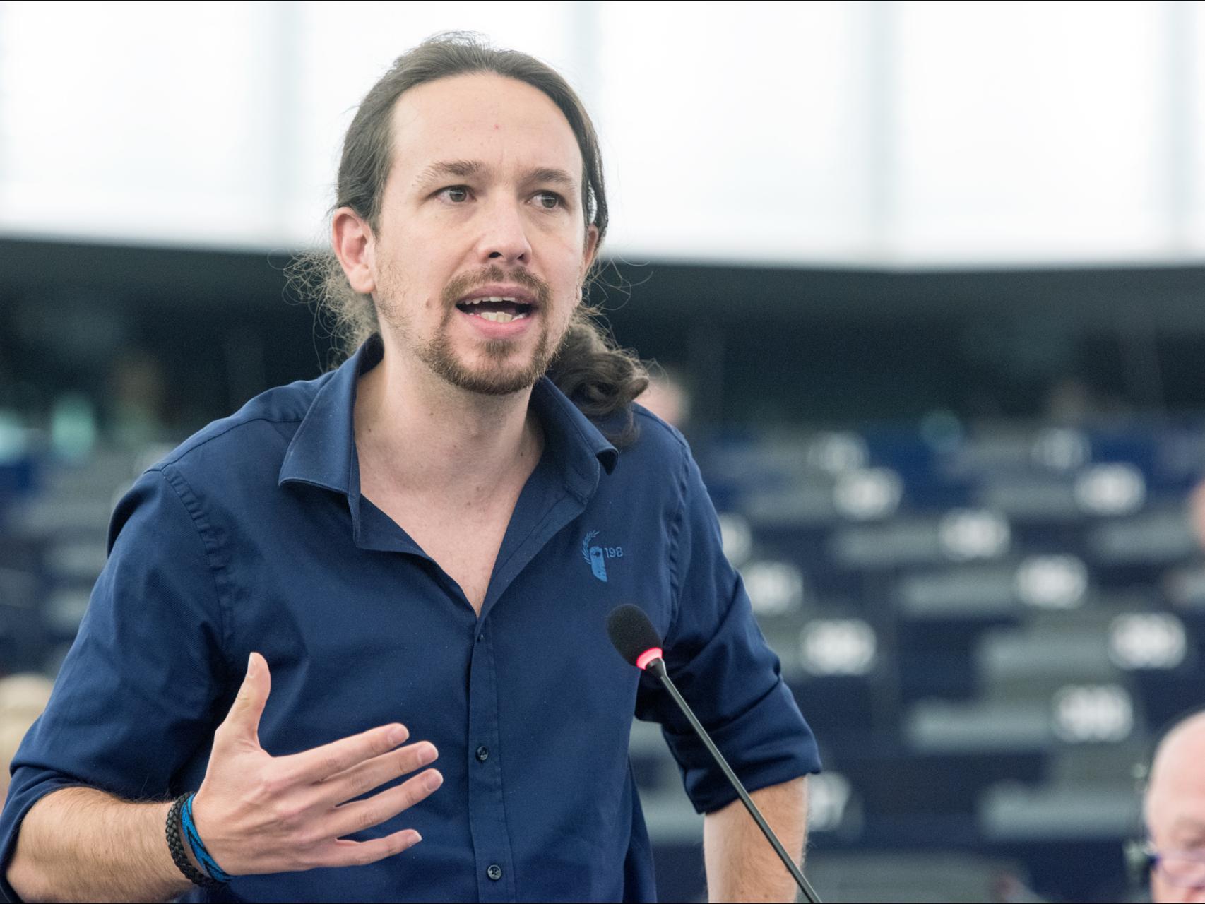 Iglesias no reparó en contundencia en su última intervención en la Eurocámara.