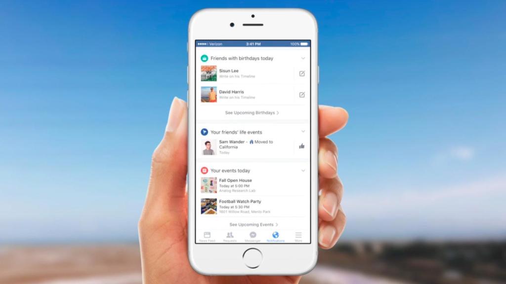 Facebook potencia sus notificaciones