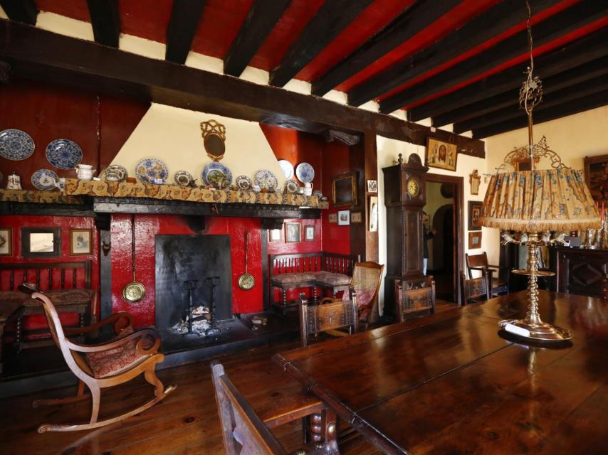 El comedor de la casona de Itzea.