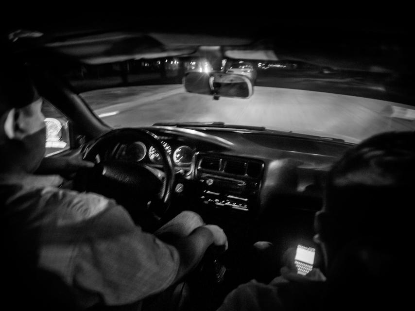 Ruta nocturna por San Pedro Sula.