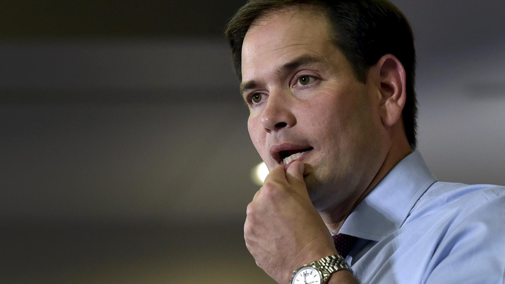 Marco Rubio, candidato latino a las primarias republicanas.