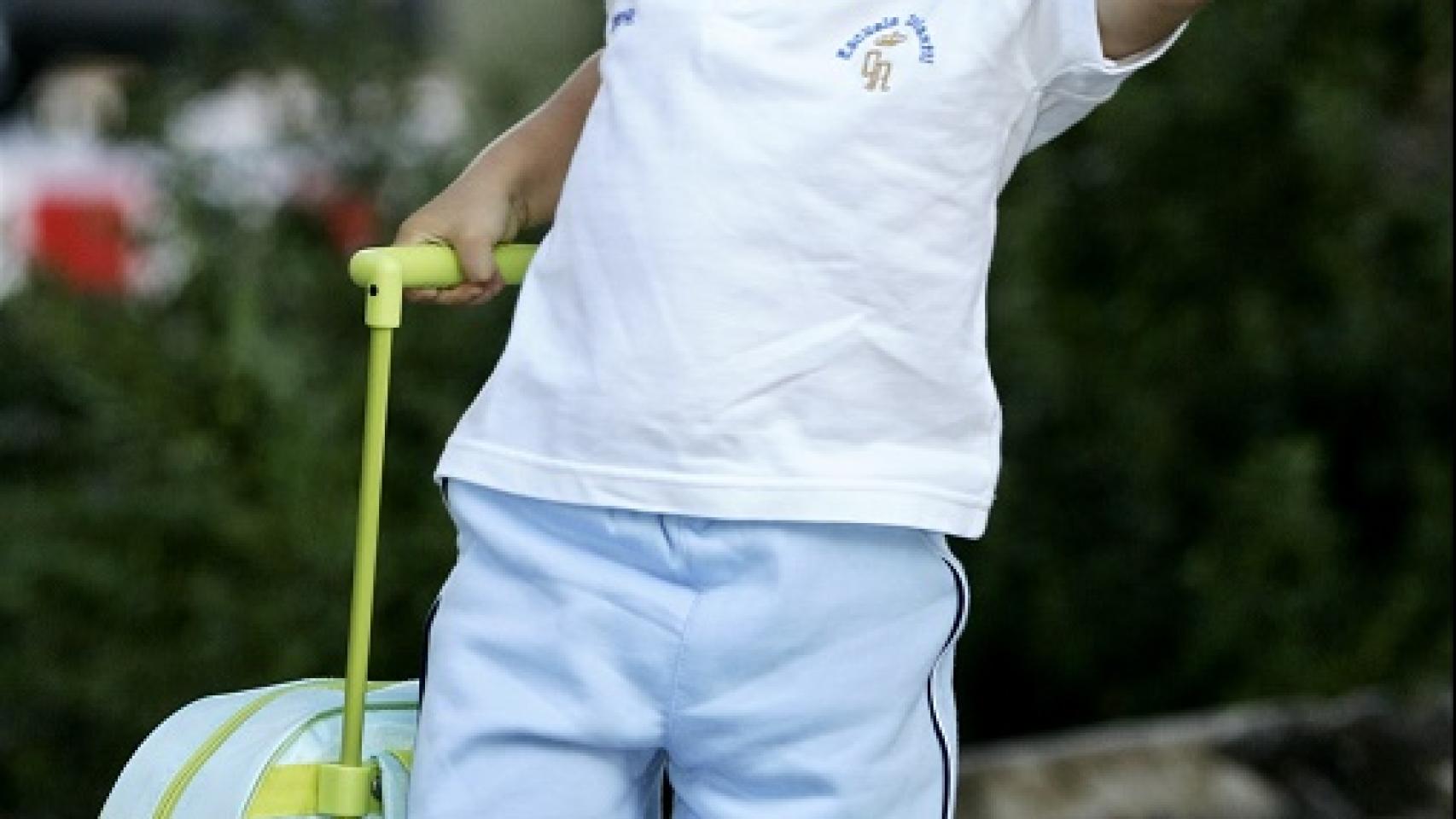 La Infanta Leonor en su primer día de guardería