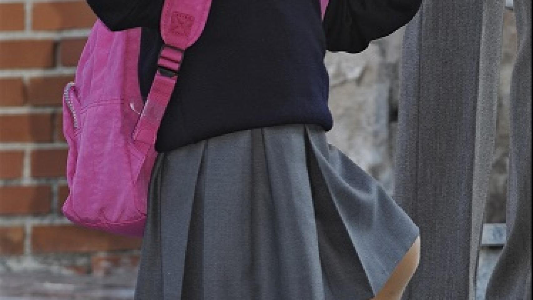 La Princesa Leonor el primer día en el Colegio Los Rosales