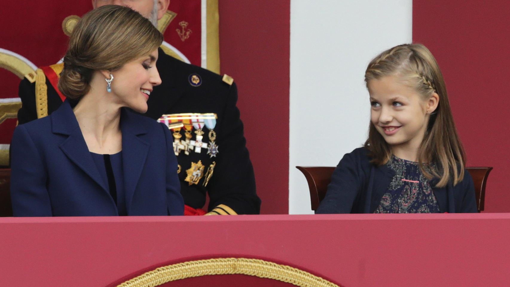 La Princesa Leonor cómplice con su madre en su última aparición pública
