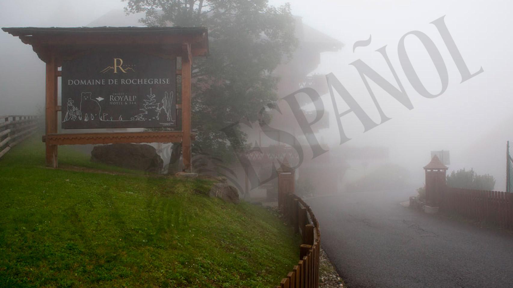 Acceso al complejo hotelero de RoyAlp, en Villars-sur-Ollon.