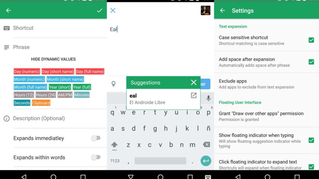 Crea atajos de teclado flotantes con Texpand