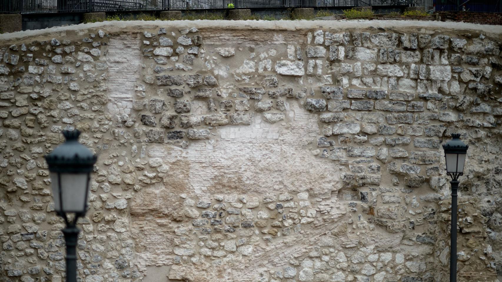 Aspecto general en el que ha quedado el muro.