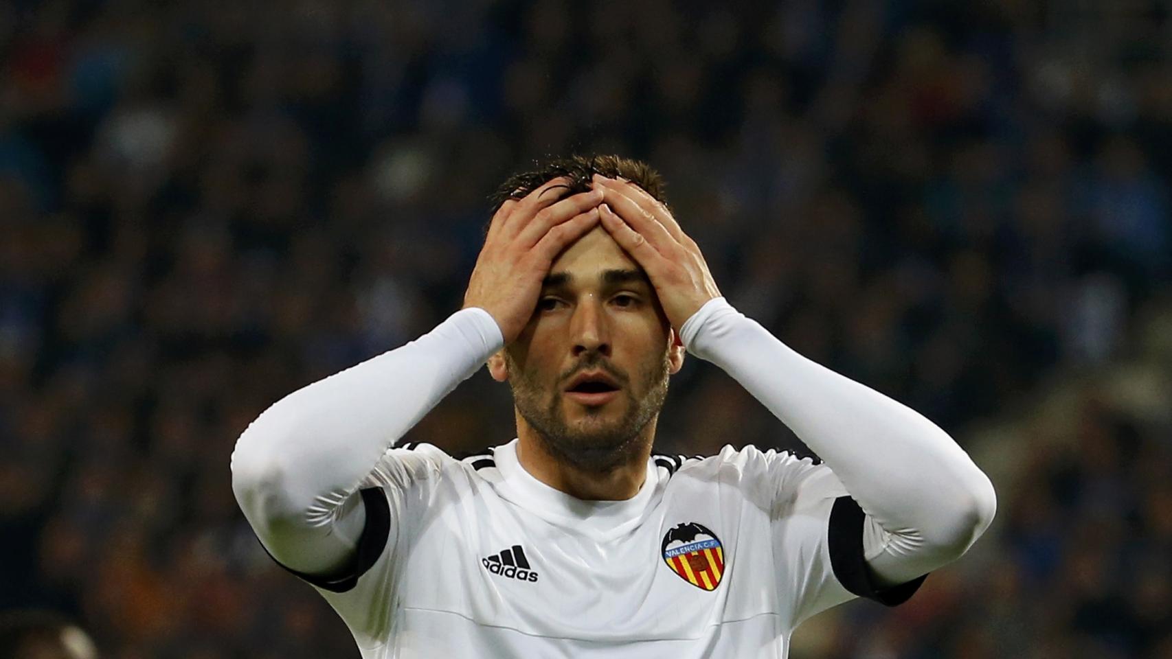 Barragán tras cometer su penalti