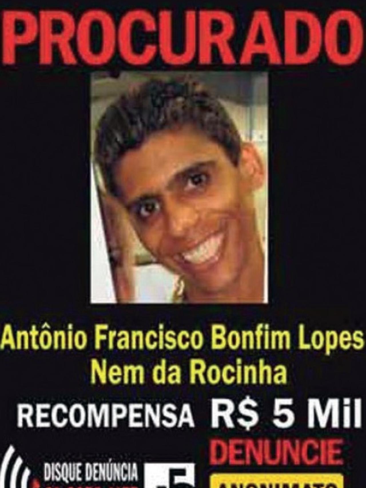 Cartel con la recompensa por capturar a Nem.