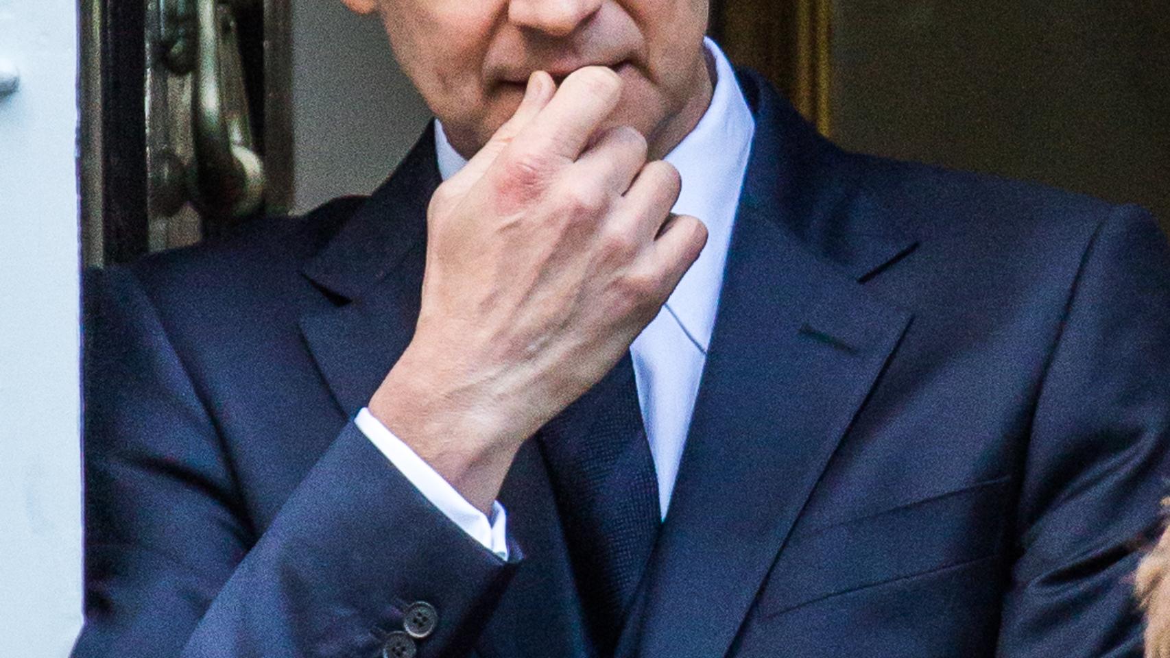 Colin Firth en el rodaje de Bridget Jones Baby en Londres