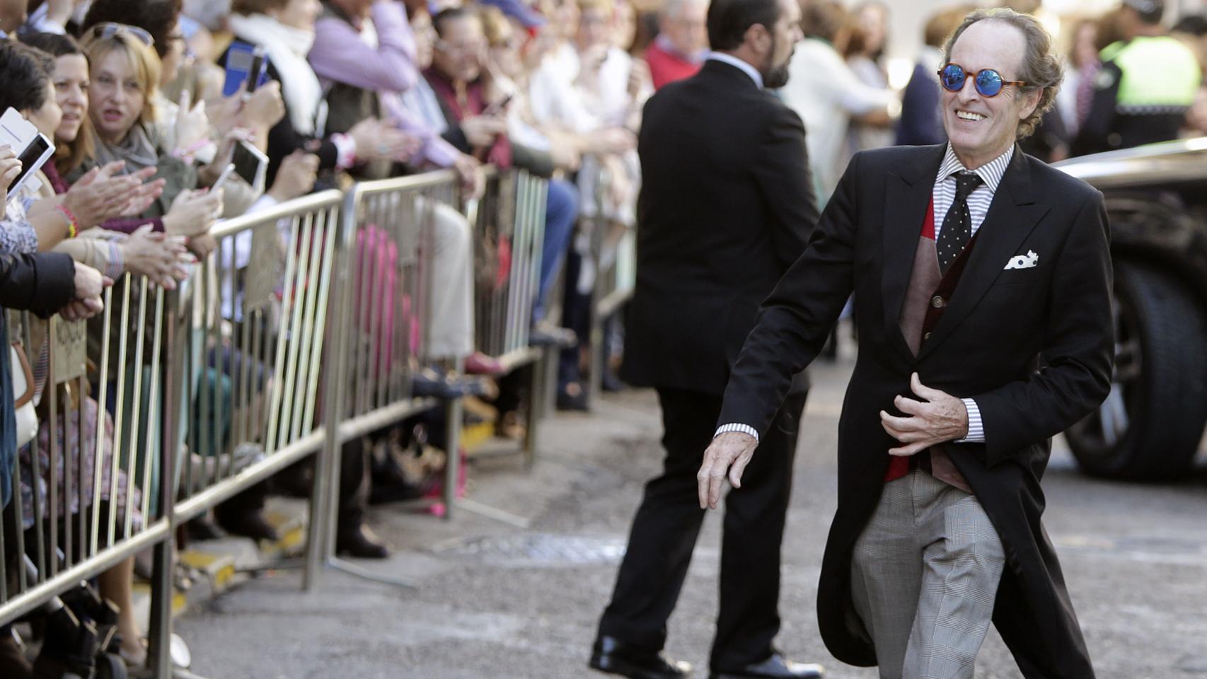 El organizador de bodas Carlos Telmo en la boda de Eva y Cayetano.