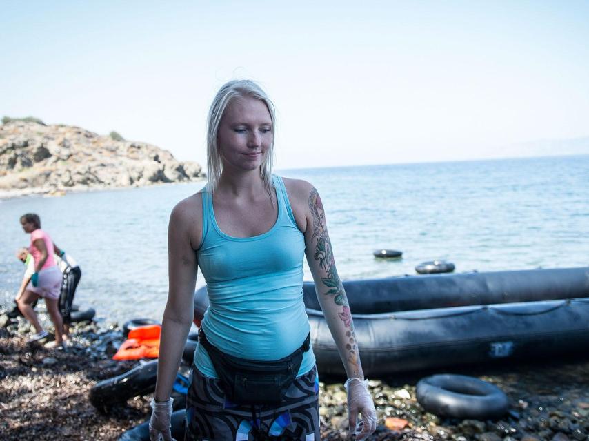 La voluntaria noruega Charlotte Vestli.