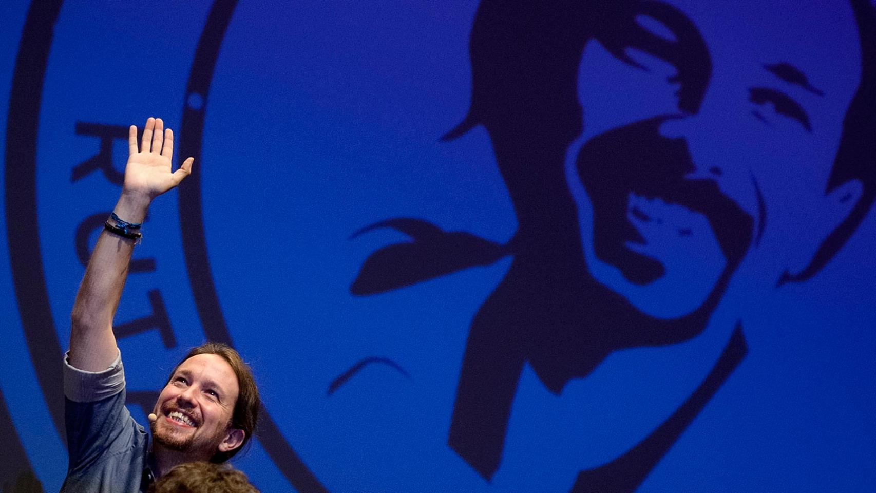 Pablo Iglesias en un acto celebrado en Getafe esta semana.