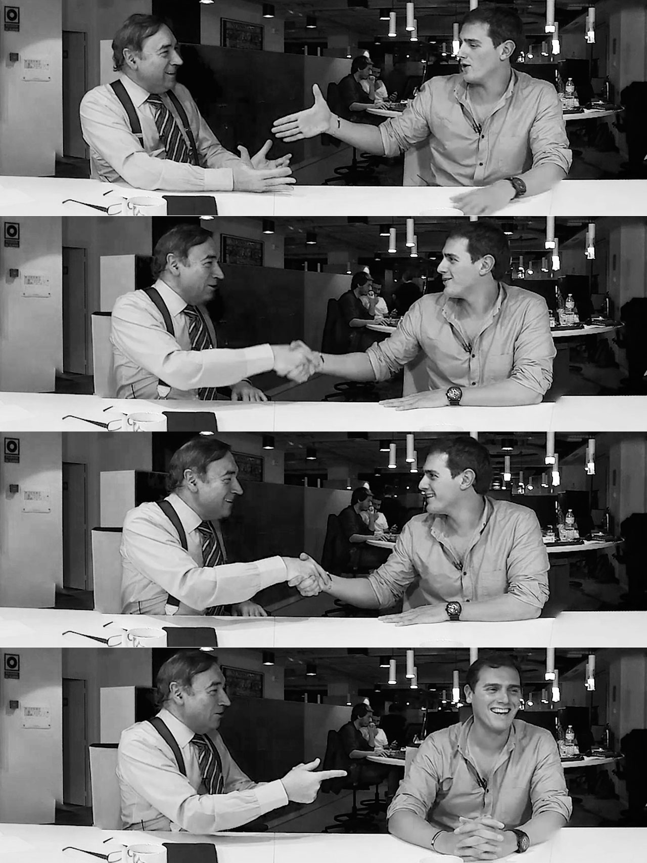 Albert Rivera sella el compromiso de quedarse en la oposición si no logra ser el partido más votado.