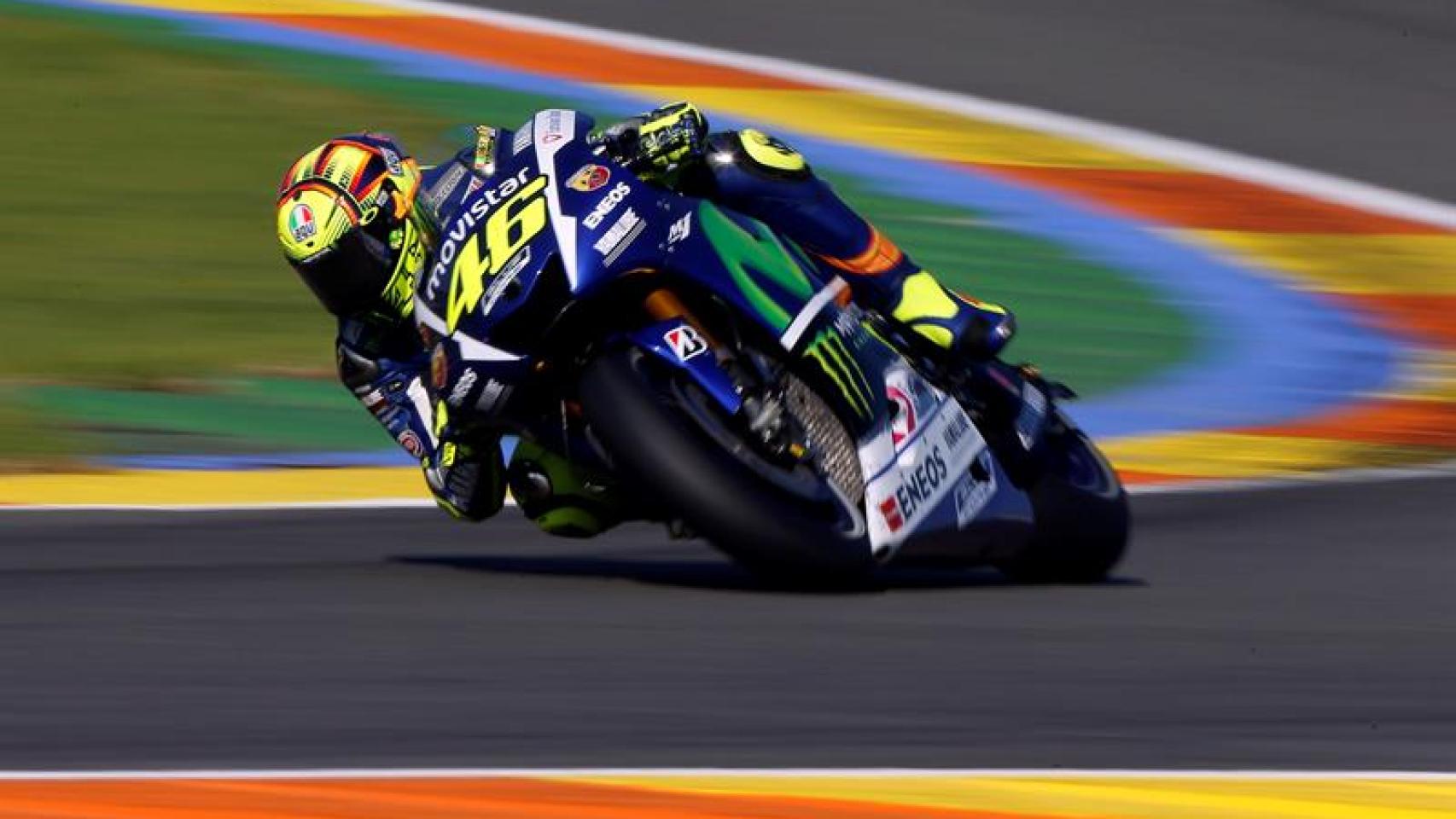 Rossi, durante la carrera.