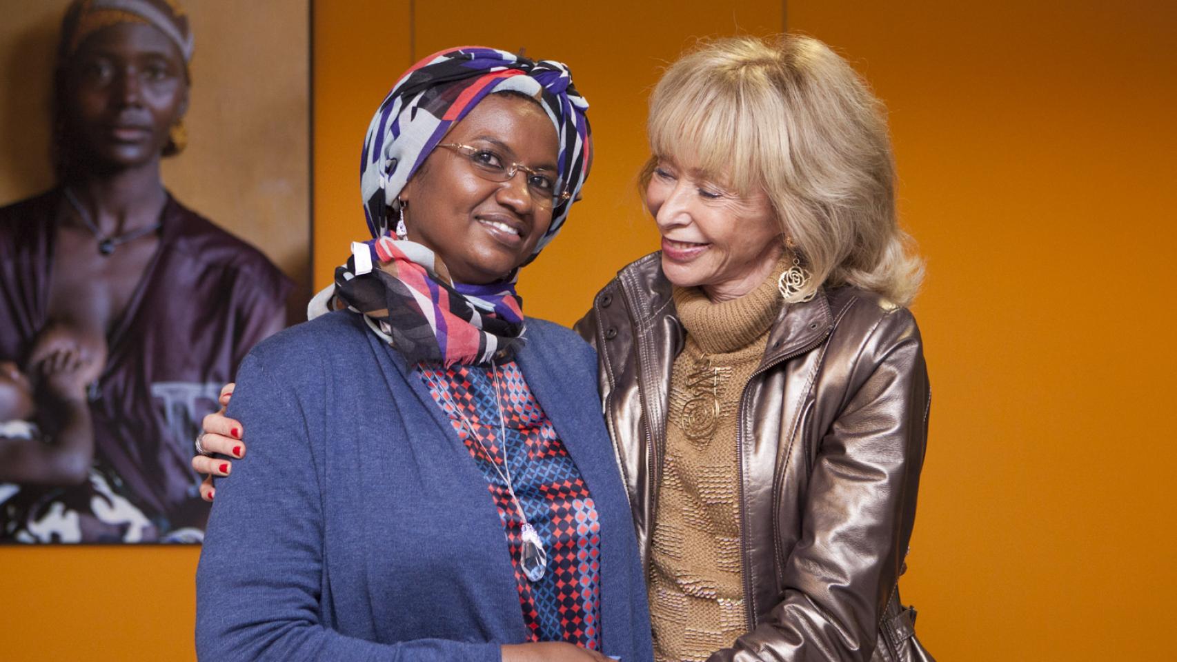 Fernández de la Vega se reencuentra con Sall-Seck.