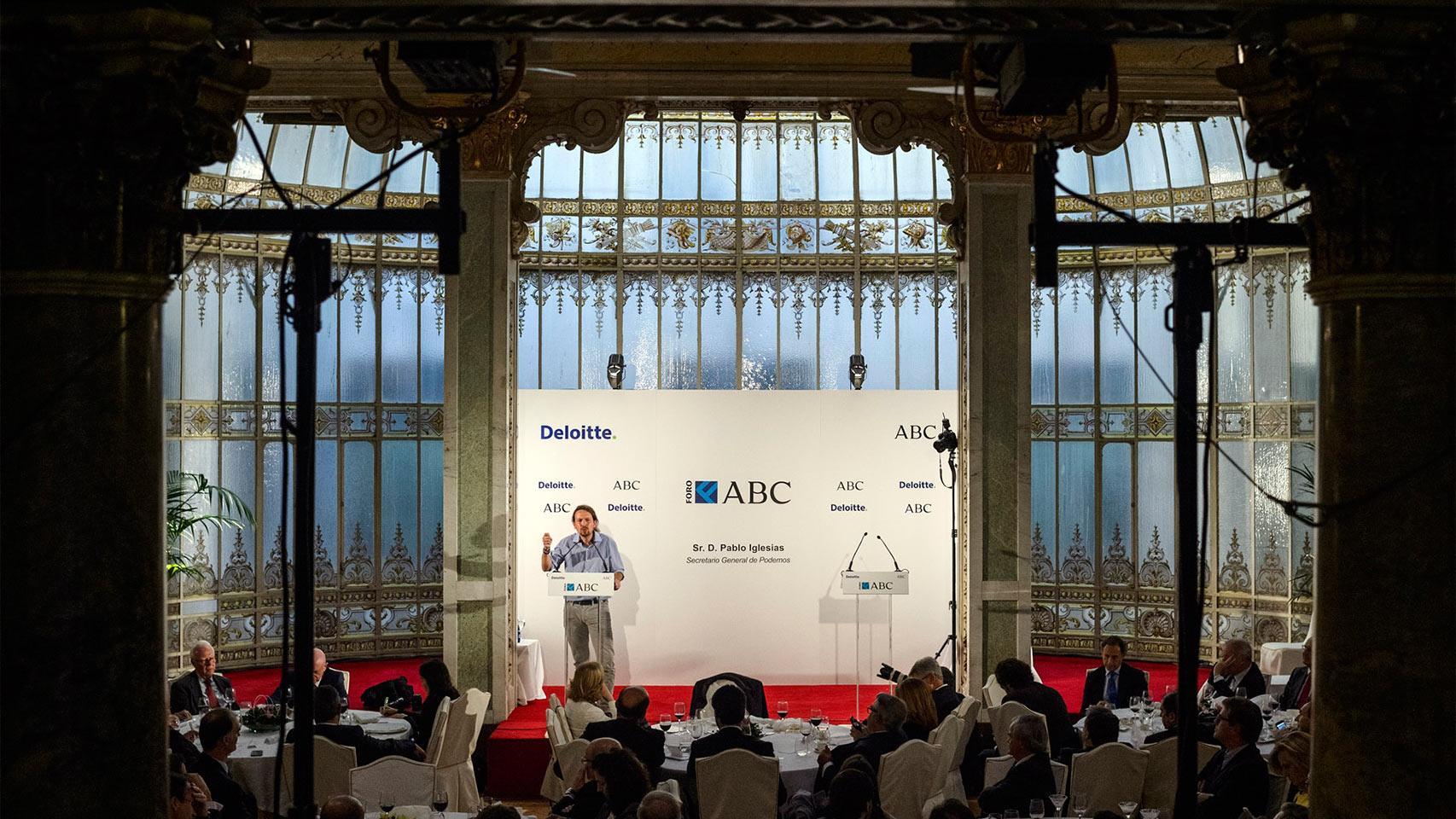 Pablo Iglesias interviene en el Foro ABC.