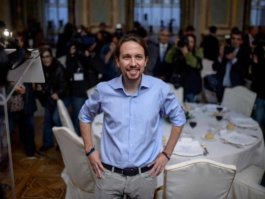 Pablo Iglesias, a su llegada al foro ABC.