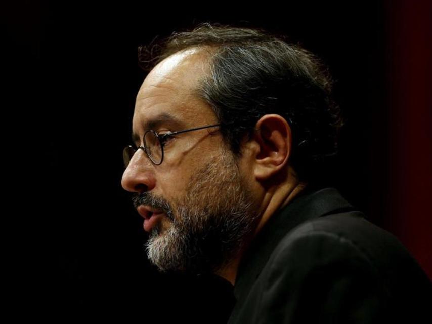 Antonio Baños durante su intervención de este martes en el Parlament