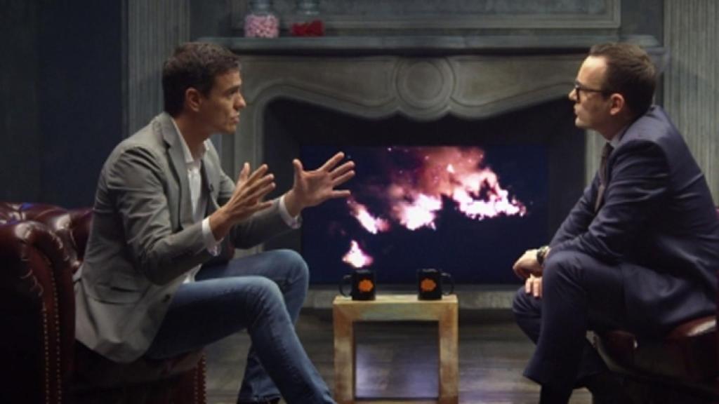 Pedro Sánchez y Risto Mejide conversan en 'Al rincón'