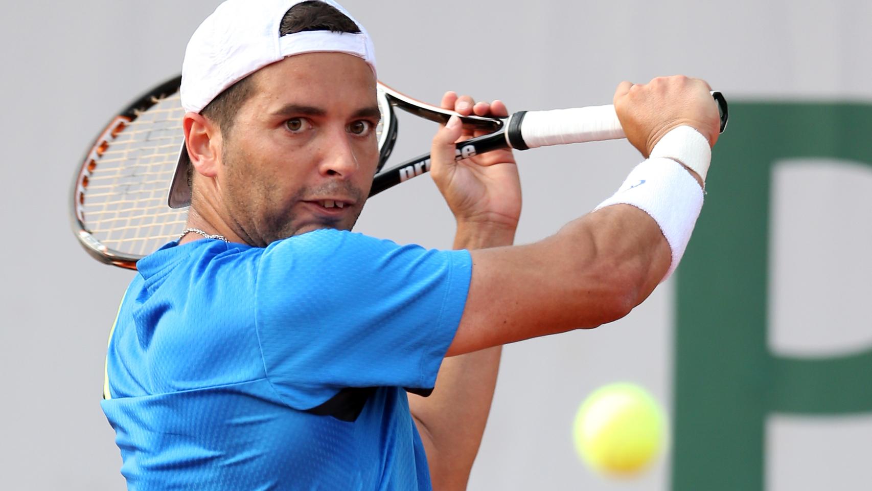 Albert Montañés durante un partido.