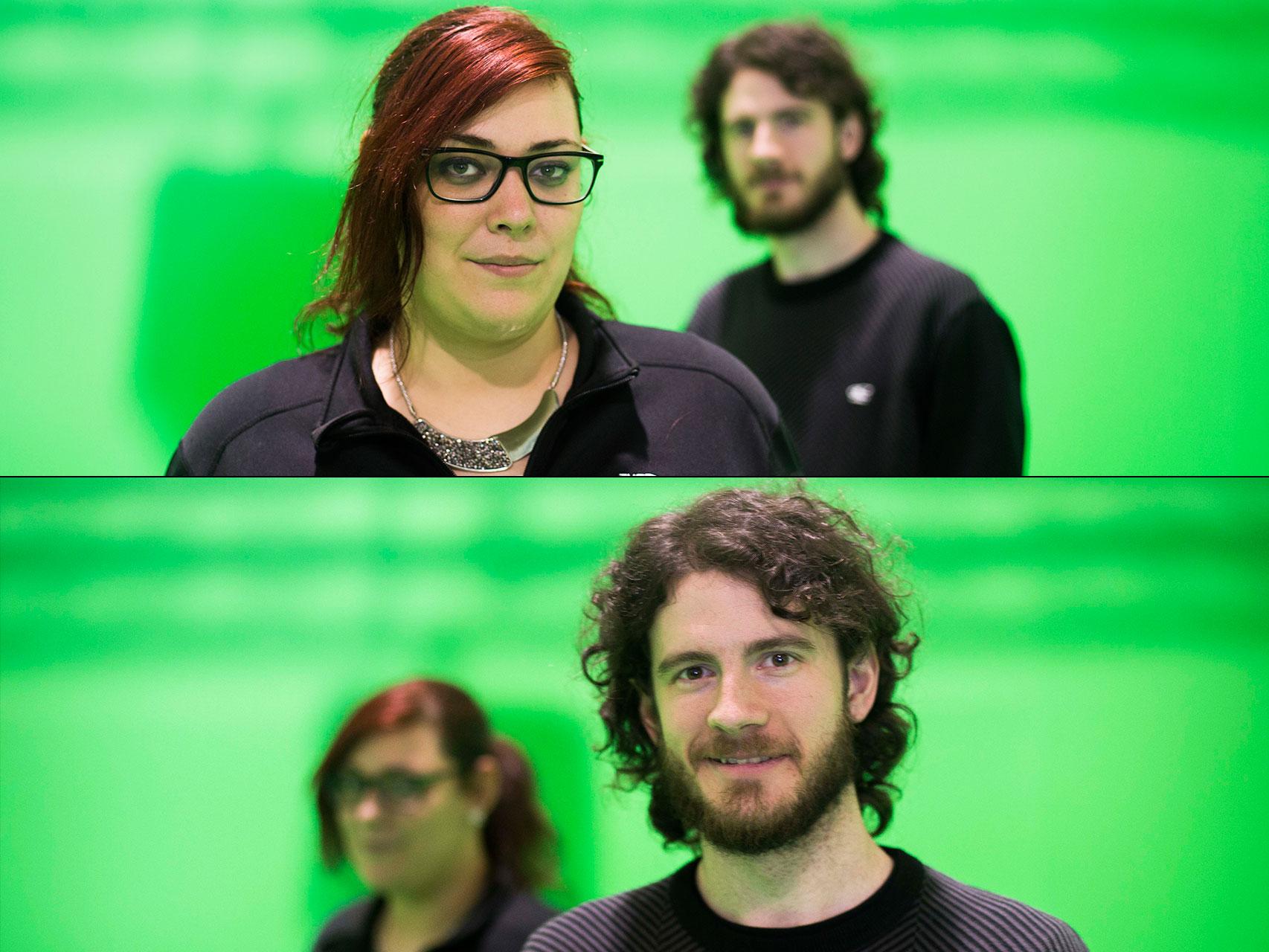 Charo Giménez y Abel García.