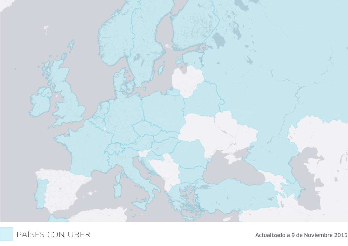 uber paises