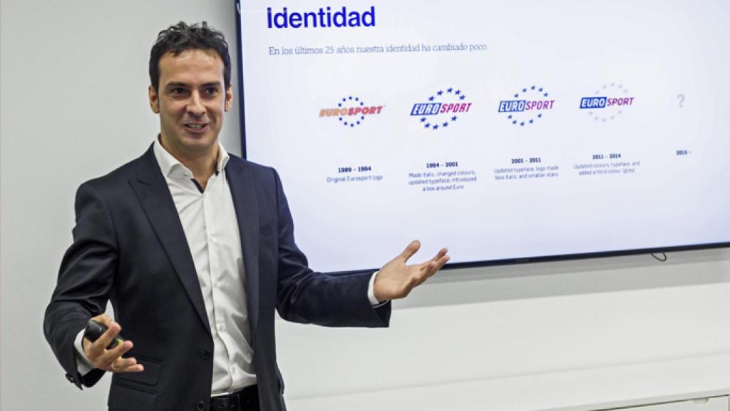Antonio Ruiz durante la presentación de la nueva imagen corporativa de Eurosport (Eurosport)