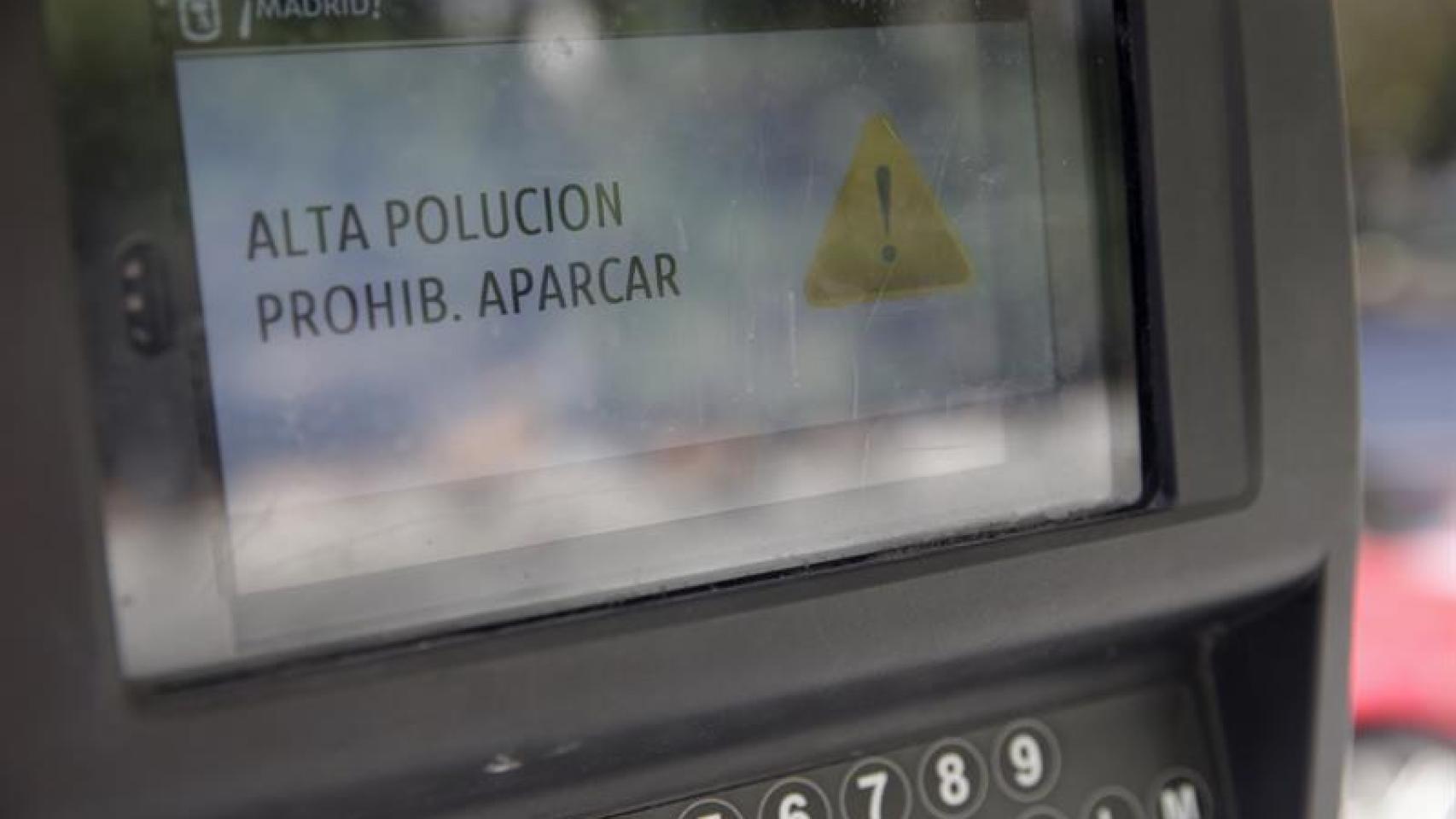 Aviso de la medida establecida hoy.