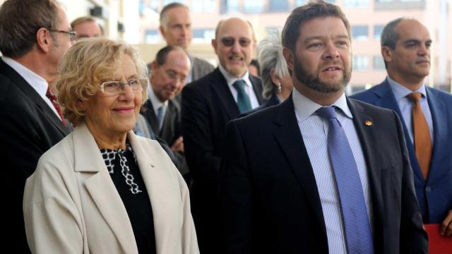 La alcaldesa de Madrid, Manuela Carmena, en el Colegio Alemán.